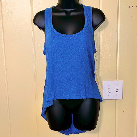 NWT Threads 4 Thought High Low Embroidered Razor Back Tank Top Size S - Picture 2 of 14